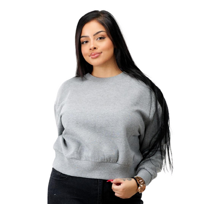 9 Womens Heavy Crop Sweat